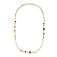 Necklace Brand Woman Aurea in  Surgical steel  Cristallo 09NK011